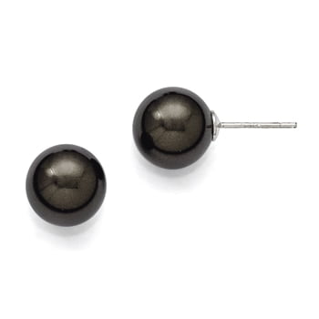 Majestik 10-11mm Round Shell Bead Stud Earrings Range range 10 to 11 mm Sterling Silver Jewelry Ball Earrings Solid 10 to 11 mm Majestik 10-11mm Round Shell Bead Stud Earrings Range range 10 to 11 mm Sterling Silver Jewelry Ball Earrings Solid 10 to 11 mm
